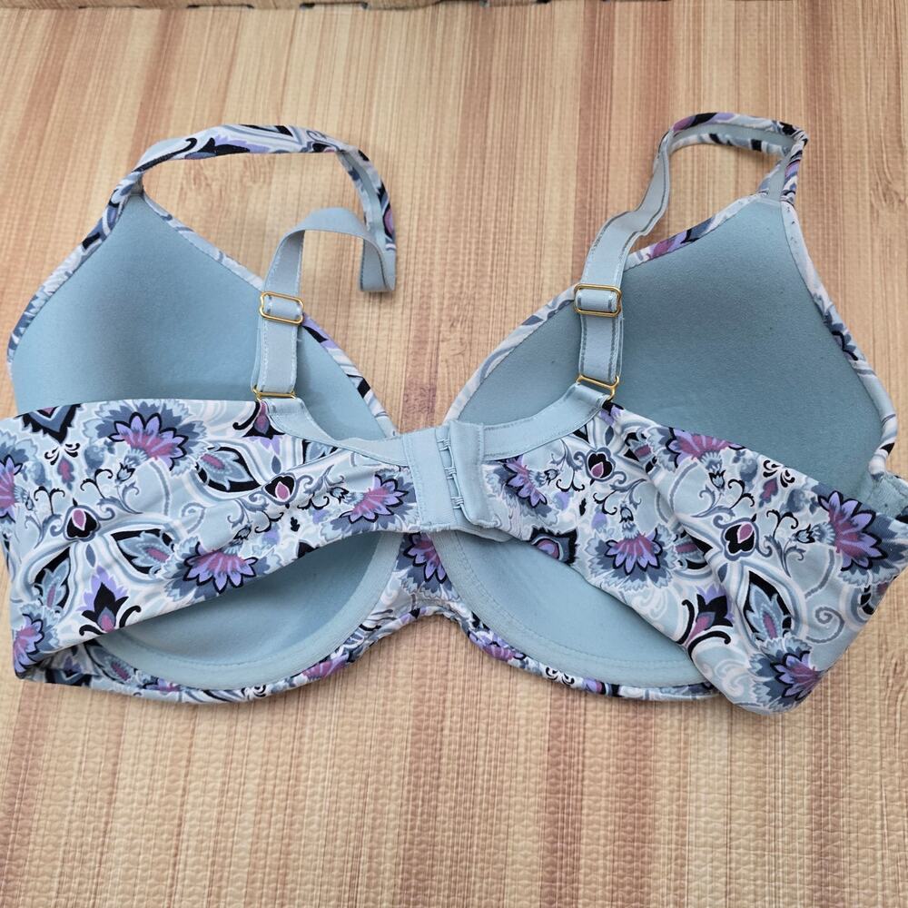Soma Embraceable Full Coverage Padded Wired Paisley Print Bra Size 36D - Picture 3 of 5